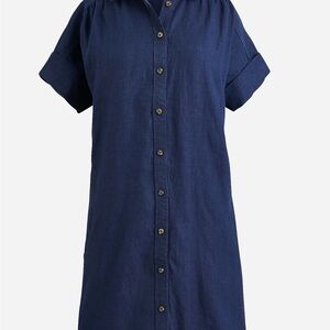 Relaxed-fit short-sleeve Baird McNutt Irish linen shirtdress sz small